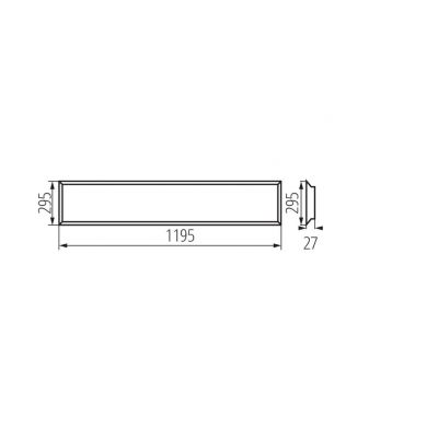 Panel LED podtynkowy BLINGO 38W barwa neutralna biały 37177 KANLUX  (37177)